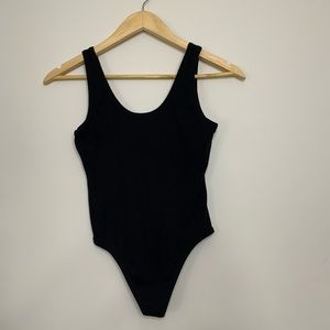 Black Sleeveless Bodysuit